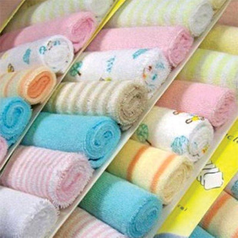 Baby Washcloths 8-Pack Soft Cotton Newborn Wipes