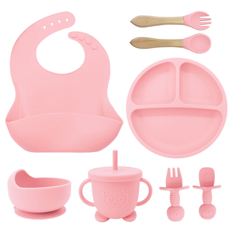 Silicone Baby Bib & Feeding Set for Cleaner Mealtimes