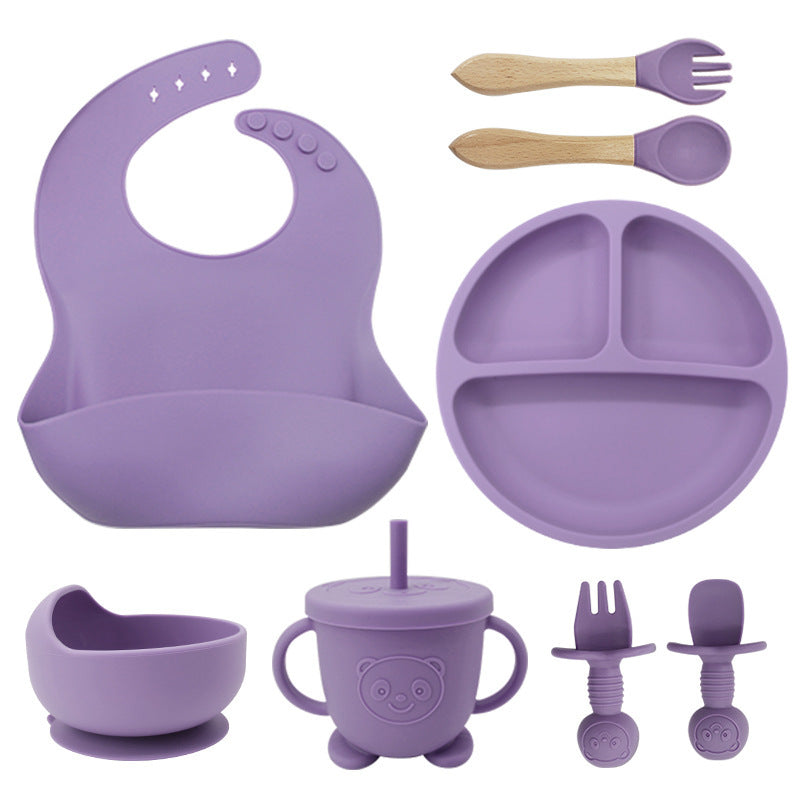 Silicone Baby Bib & Feeding Set for Cleaner Mealtimes