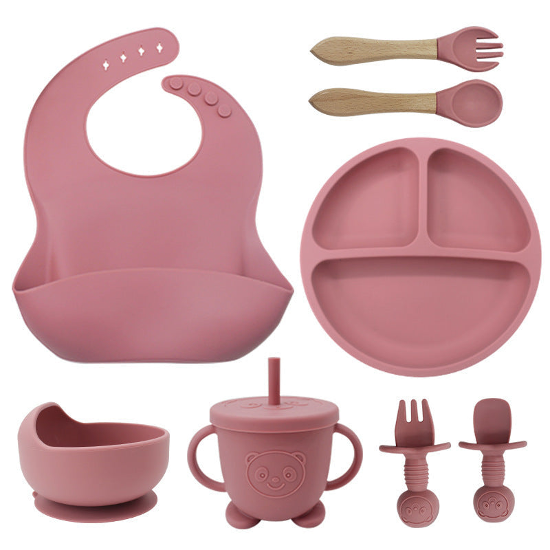 Silicone Baby Bib & Feeding Set for Cleaner Mealtimes