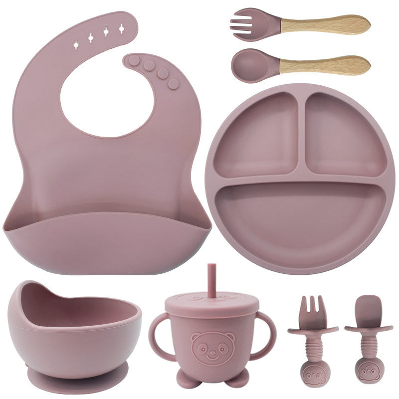 Silicone Baby Bib & Feeding Set for Cleaner Mealtimes