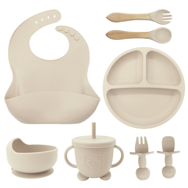 Silicone Baby Bib & Feeding Set for Cleaner Mealtimes