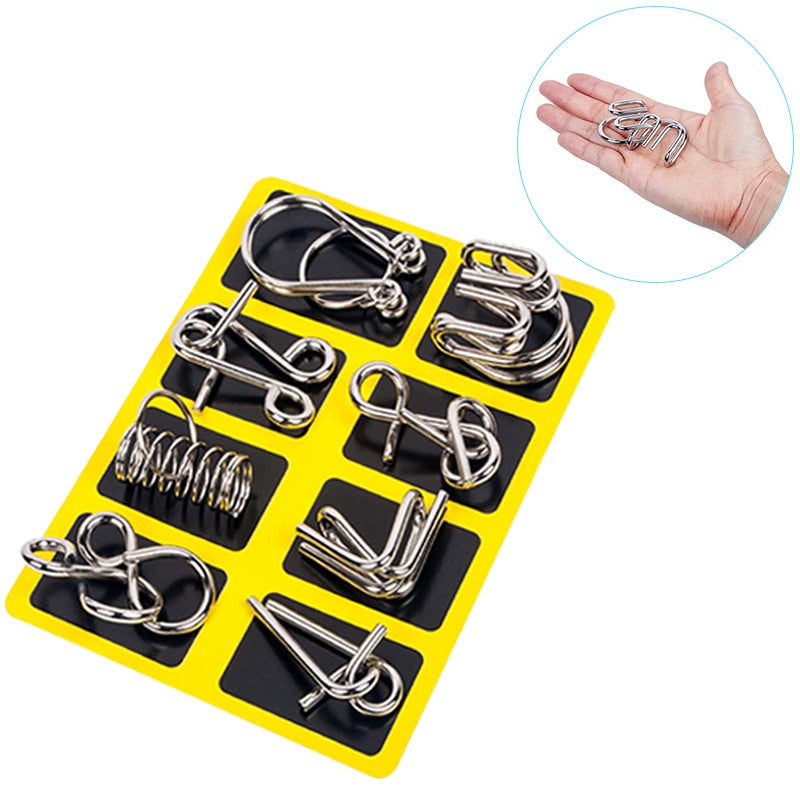 Metal Montessori Puzzle Set for Screen-Free Brain Play