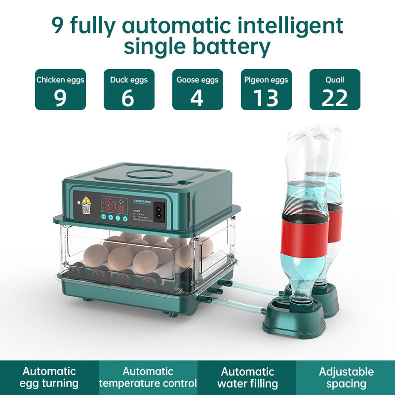 Egg Incubator 9-48 Egg Automatic Turning & Filling