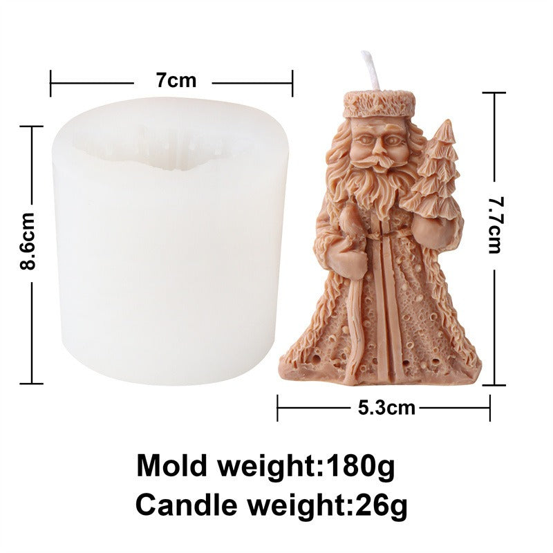 Christmas Gnome Candle Molds Set of 9 Silicone