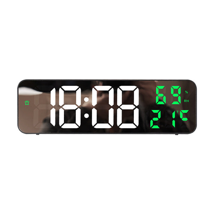 9-Inch Digital Wall Clock With Temperature & Humidity
