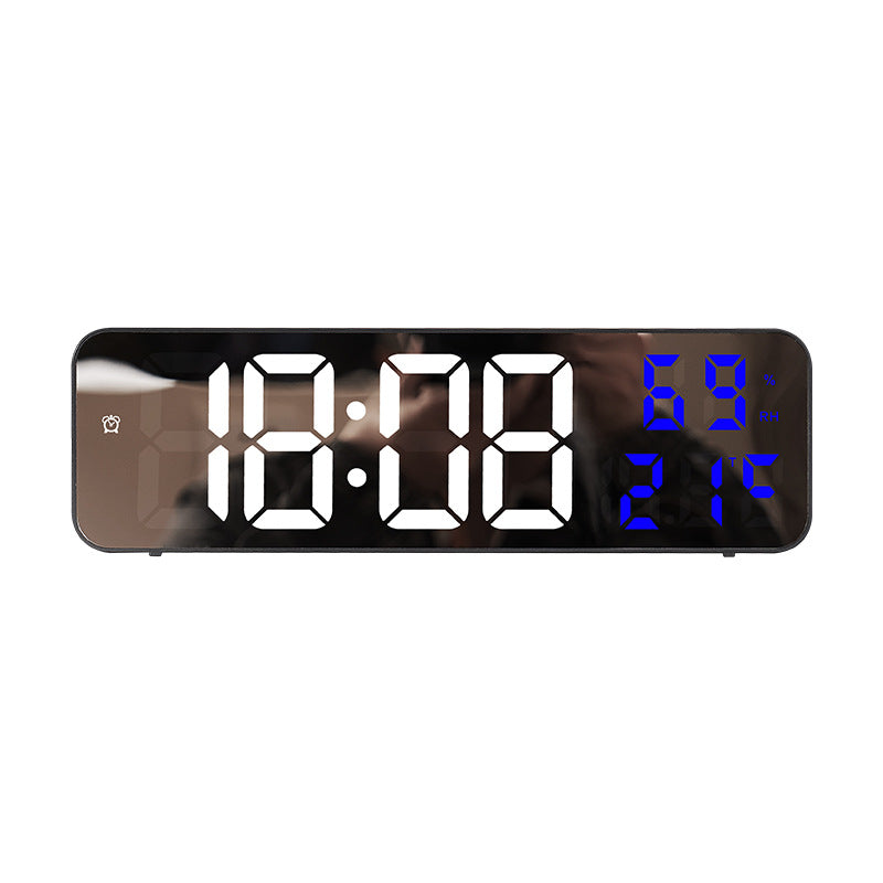 9-Inch Digital Wall Clock With Temperature & Humidity
