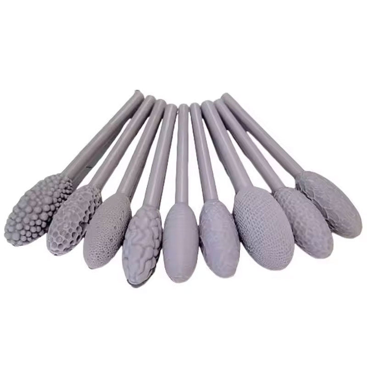 9-Piece Clay Texture Rollers Set for Embossed Patterns