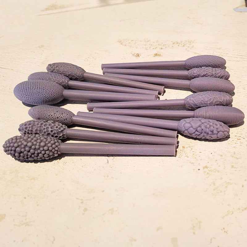 9-Piece Clay Texture Rollers Set for Embossed Patterns