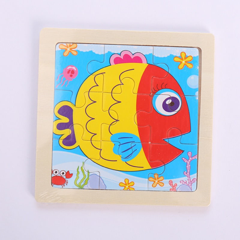 Wooden Puzzle Toys for Early Learning & Fine-Motor Fun