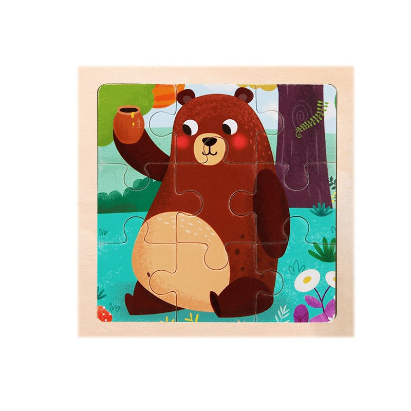 Wooden Puzzle Toys for Early Learning & Fine-Motor Fun