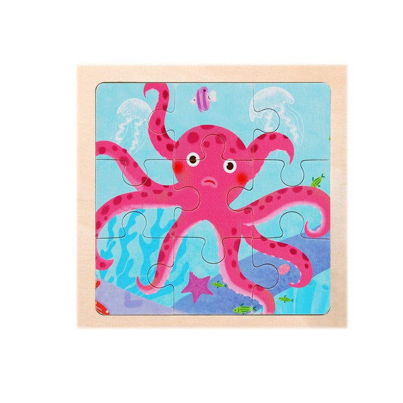 Wooden Puzzle Toys for Early Learning & Fine-Motor Fun