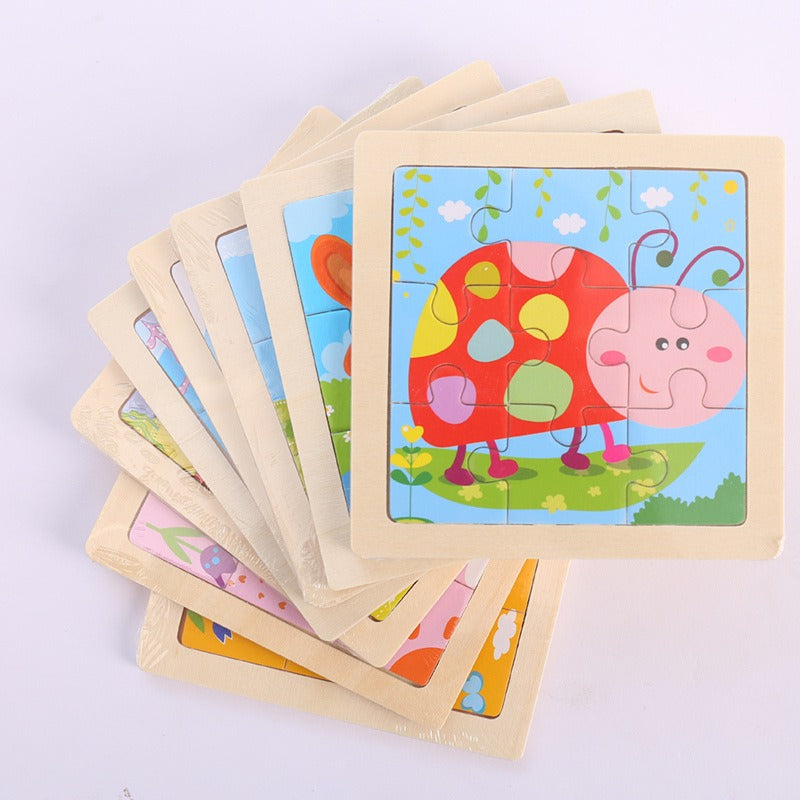 Wooden Puzzle Toys for Early Learning & Fine-Motor Fun