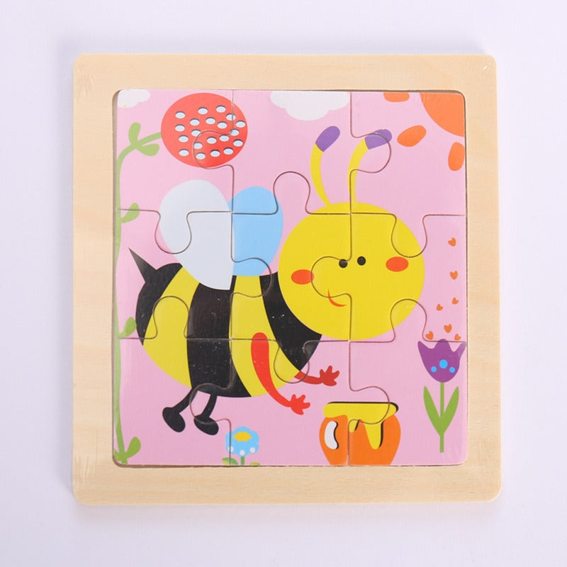 Wooden Puzzle Toys for Early Learning & Fine-Motor Fun