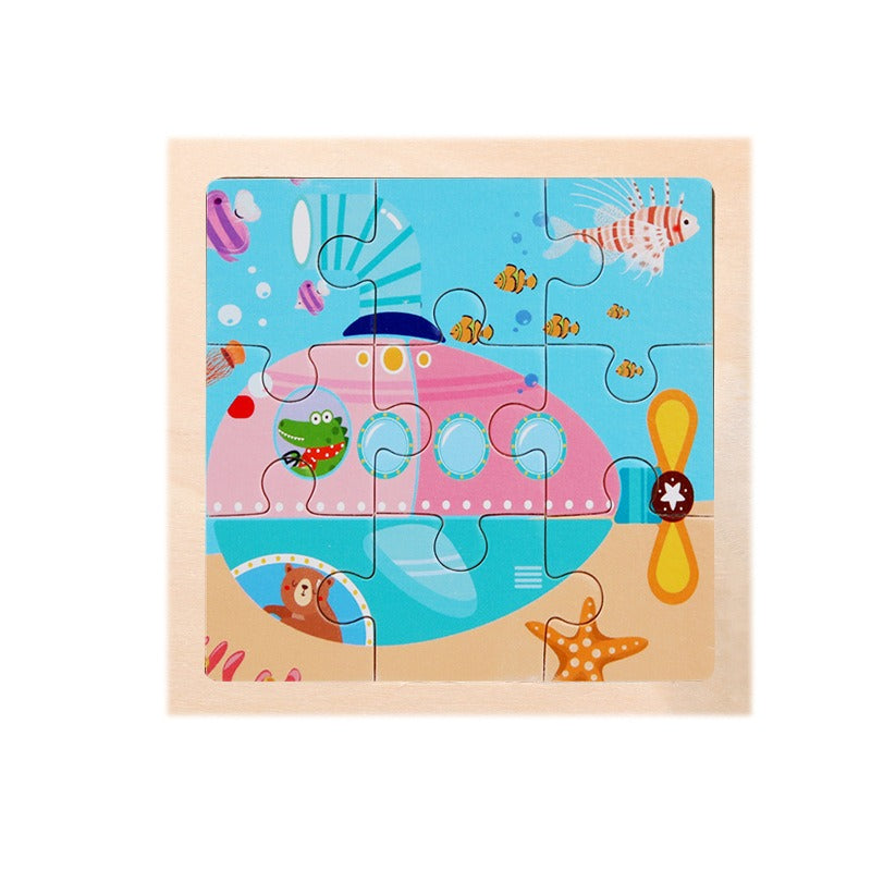 Wooden Puzzle Toys for Early Learning & Fine-Motor Fun