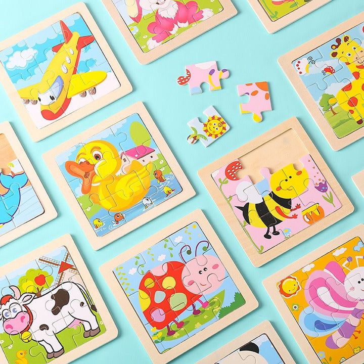 Wooden Puzzle Toys for Early Learning & Fine-Motor Fun