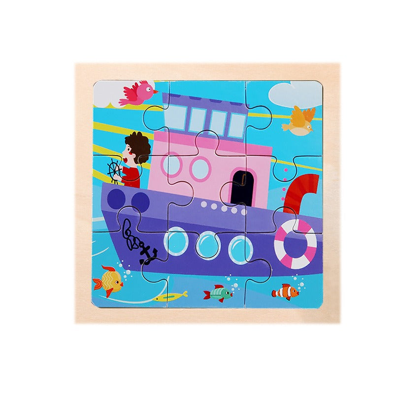 Wooden Puzzle Toys for Early Learning & Fine-Motor Fun
