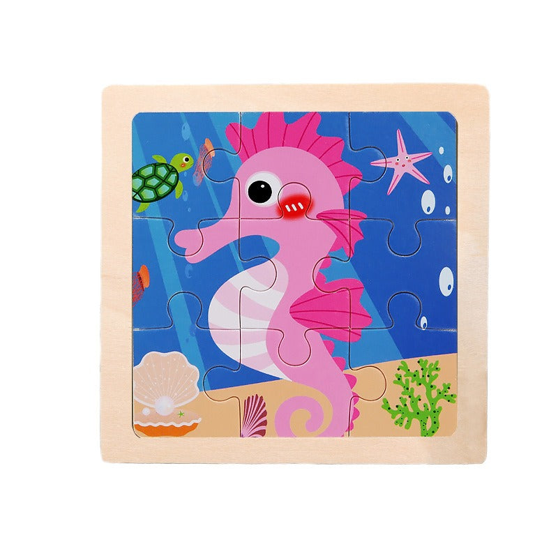 Wooden Puzzle Toys for Early Learning & Fine-Motor Fun