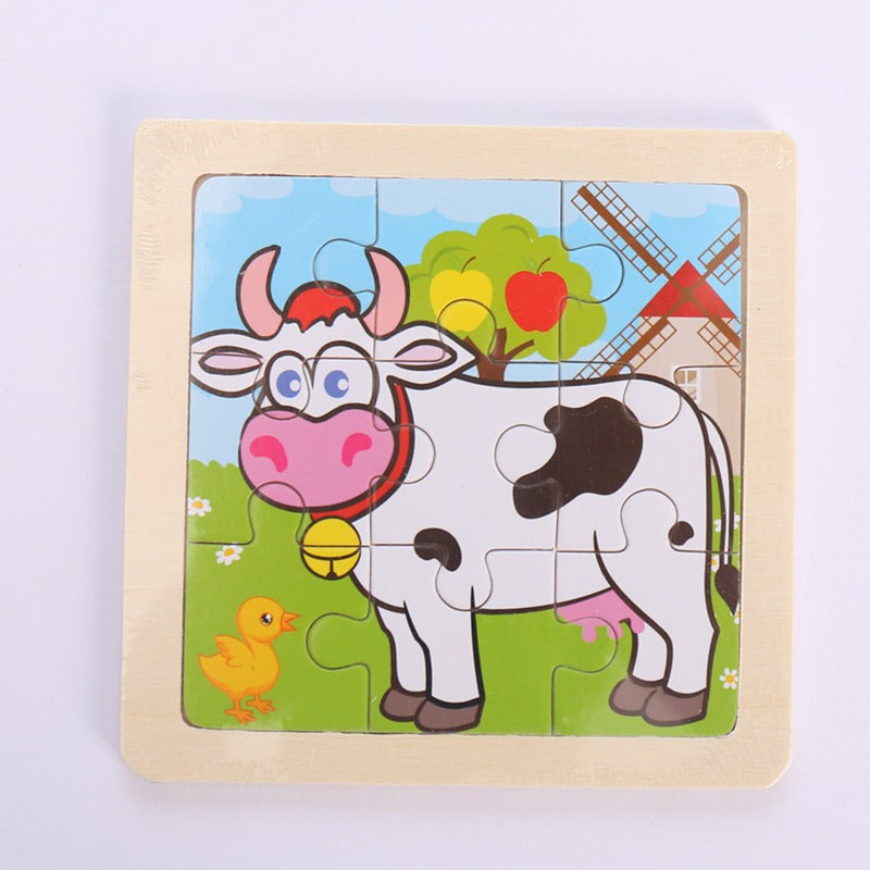 Wooden Puzzle Toys for Early Learning & Fine-Motor Fun