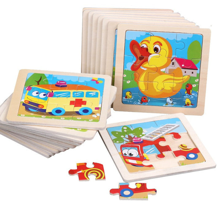 Wooden Puzzle Toys for Early Learning & Fine-Motor Fun
