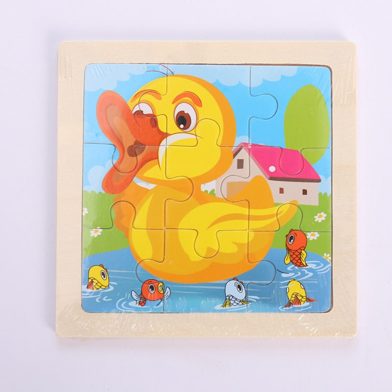 Wooden Puzzle Toys for Early Learning & Fine-Motor Fun