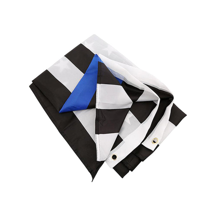 Police Support American Flag Banner with Brass Grommets