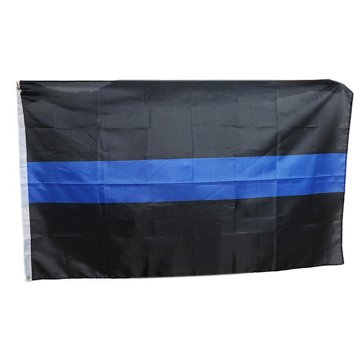 Police Support American Flag Banner with Brass Grommets