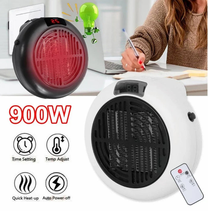 900W Mini Desk Heater for Warming a Cold Room Quickly