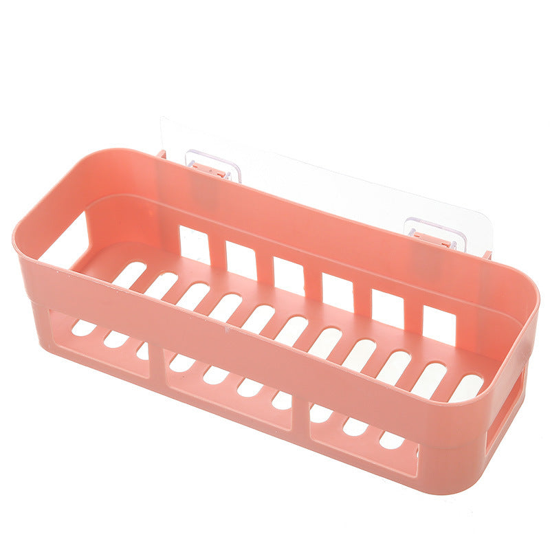 No-Drill Wall-Mounted Shower Caddy with Suction Cups