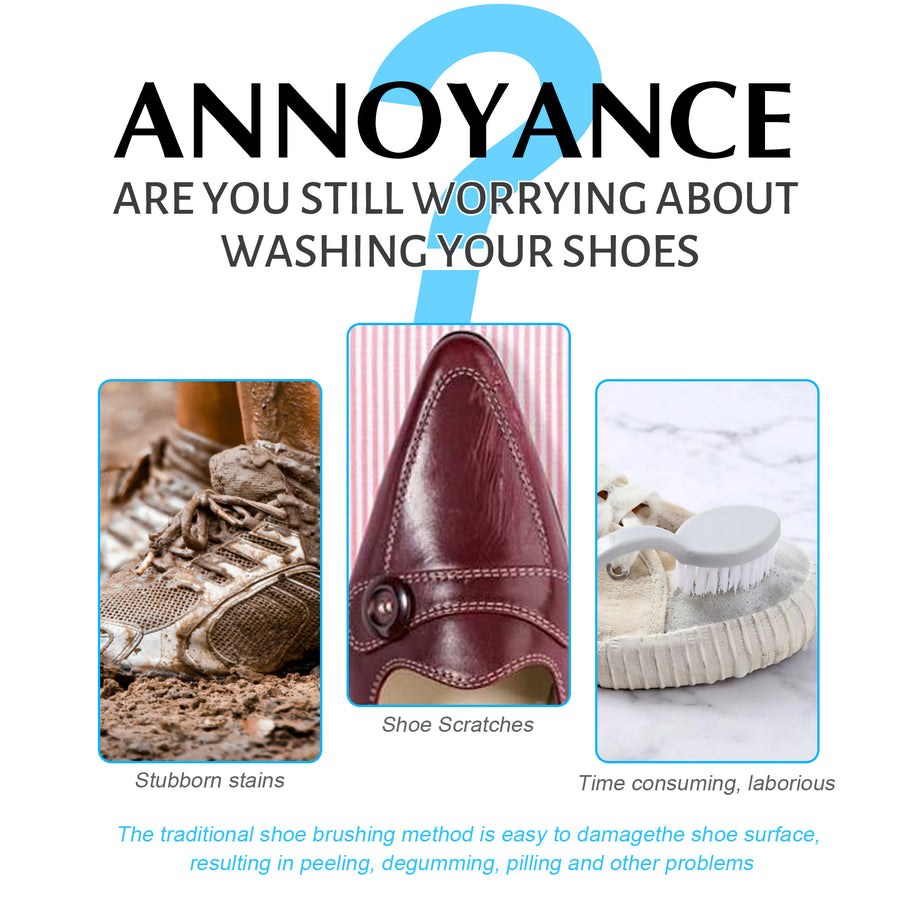Portable White Shoe Cleaner for Quick No-Wash Whitening