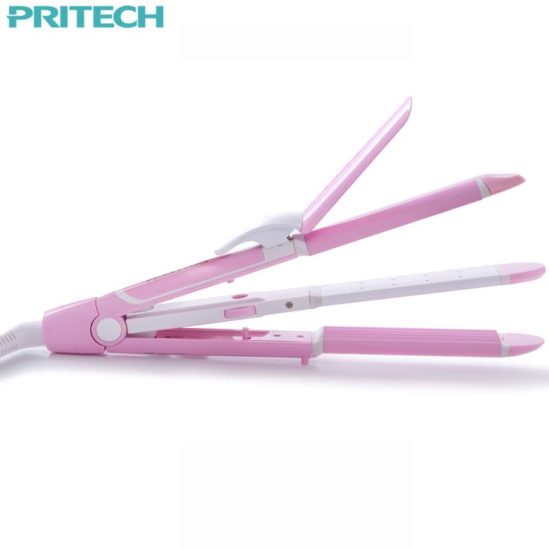 3-In-1 Hair Styler for Straight, Curl & Crimp Looks