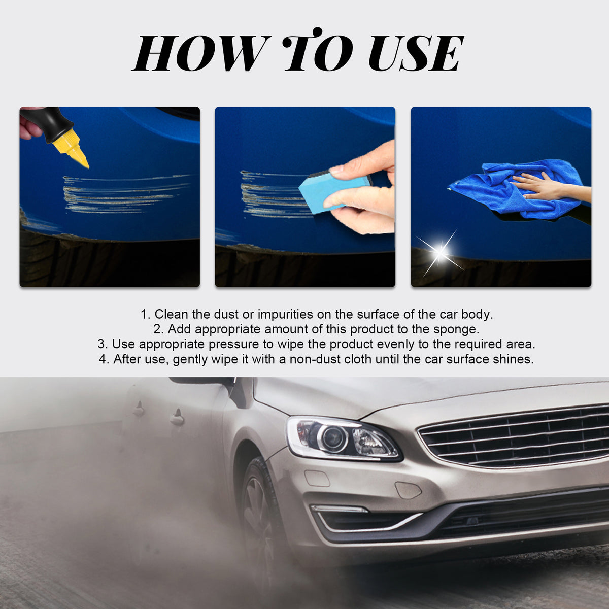 Car Scratch Repair Liquid for Fast Paint Touch-Up Fix