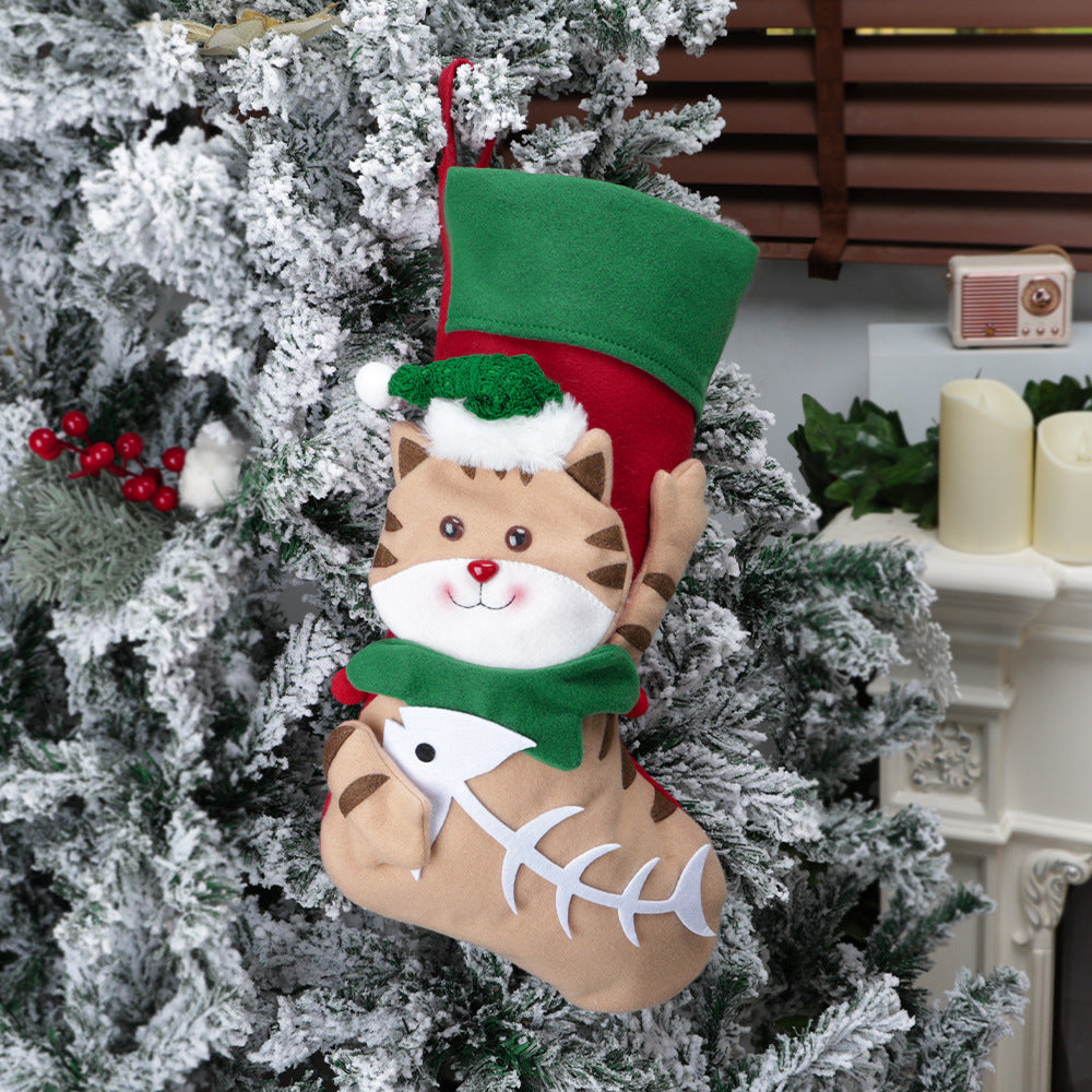 3D Christmas Animal Stockings for Playful Gift Giving