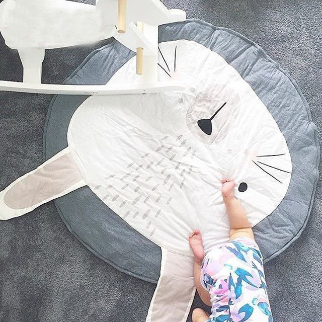 90cm Round Baby Play Mat for Comfortable Tummy Time