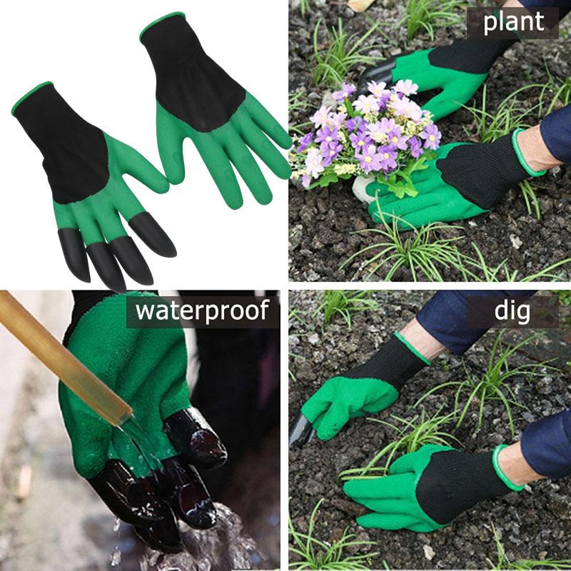 Garden Gloves with Fingertip Claws for Digging and Planting