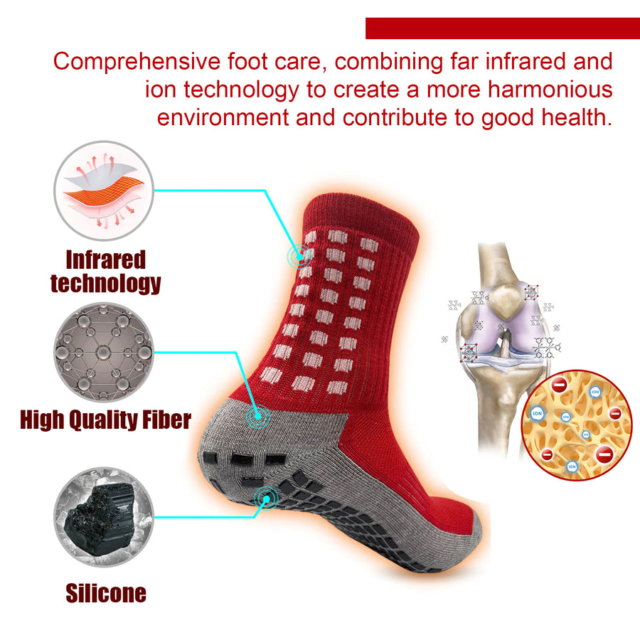 Foot Massage Socks for Warm, Breathable Grip Comfort
