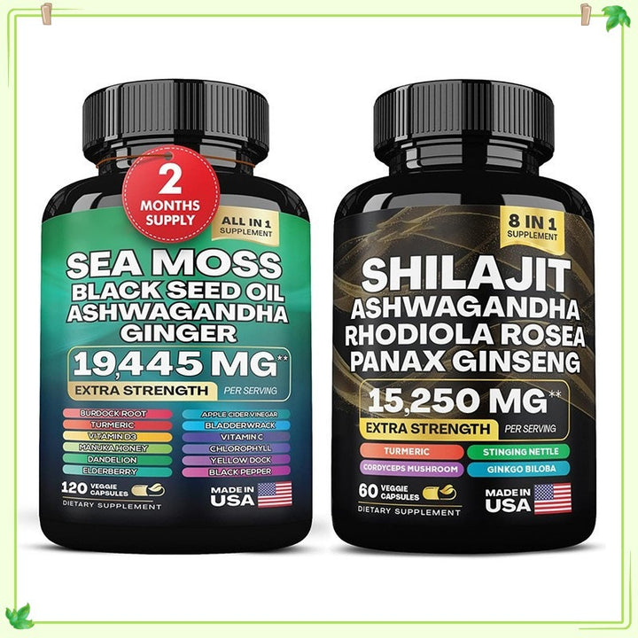 Sea Moss Shilajit Collagen Capsules – Reduce Wrinkles