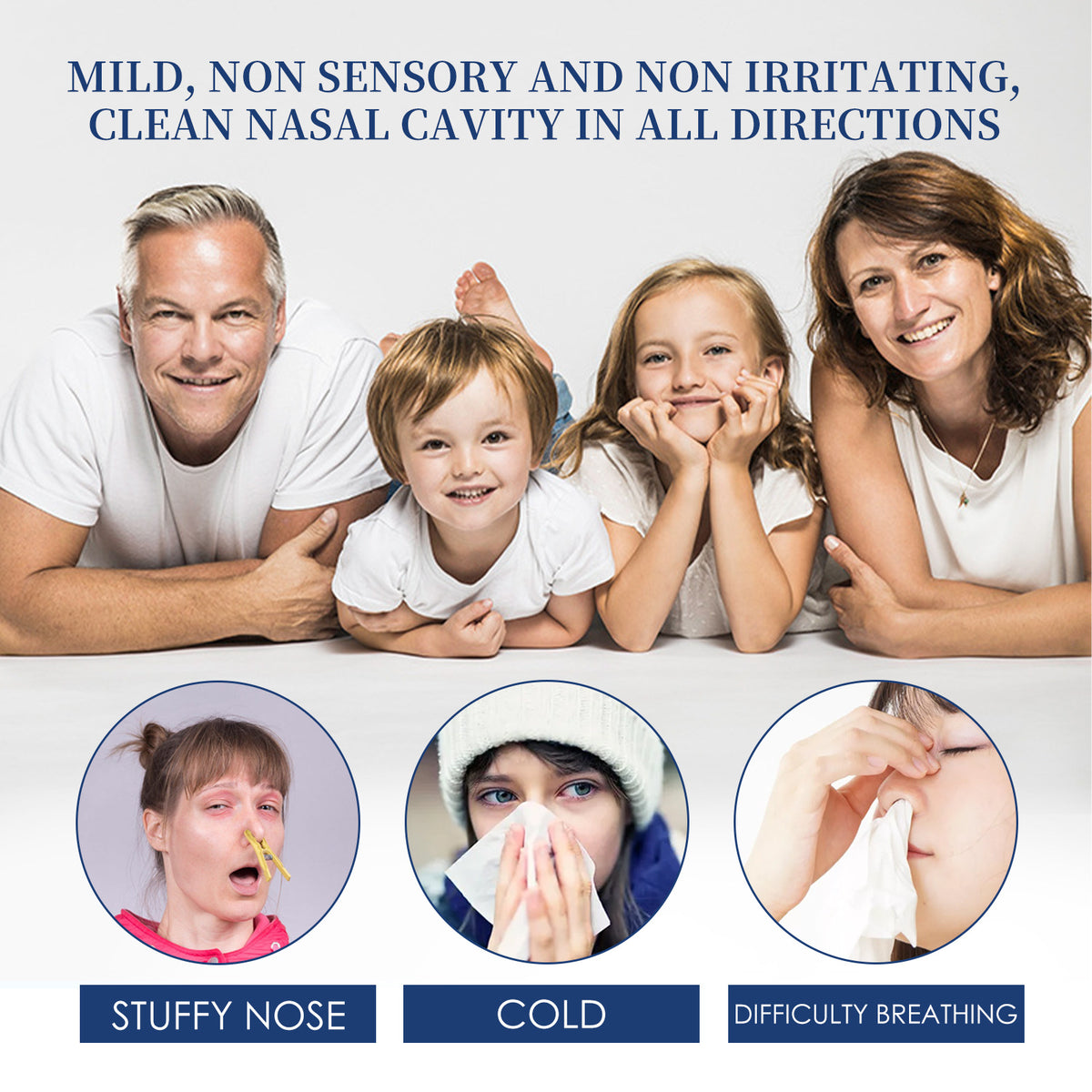 Nasal Saline Spray for Gentle Daily Nose Cleansing