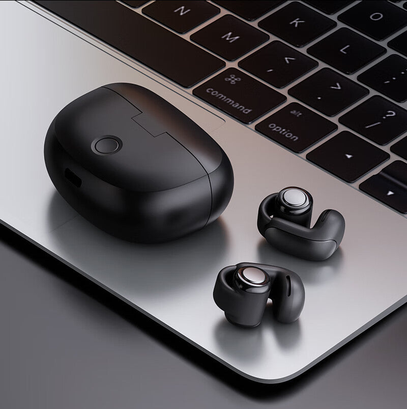 Comfortable Wireless Clip-On Earbuds, Bluetooth 5.3