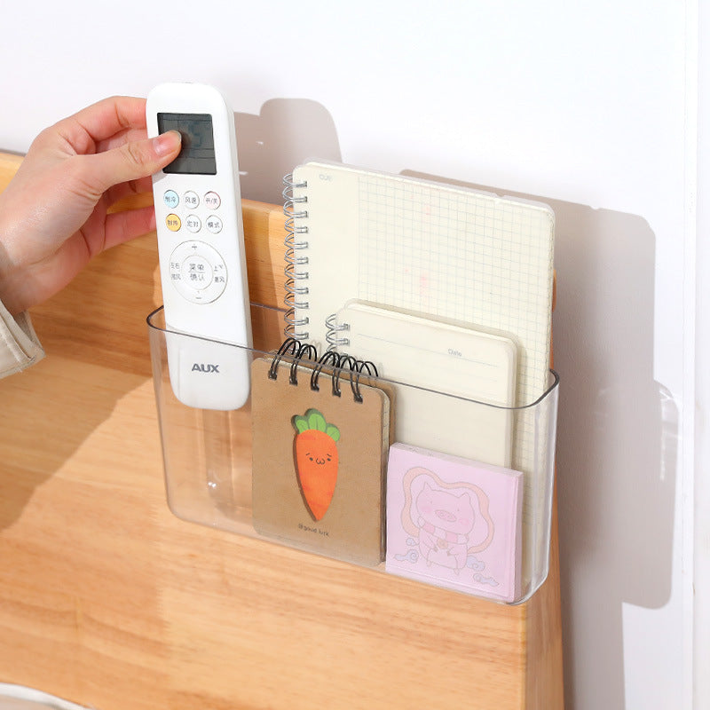 Punch-Free Wall Rack for Dorm Bedside Storage