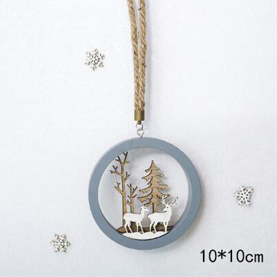 Wood Christmas Ornaments for Rustic Woodland Charm