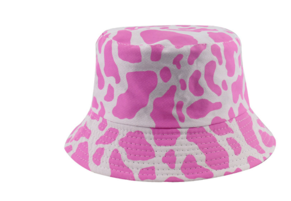 Reversible Cow-Pattern Bucket Hat for Summer Style