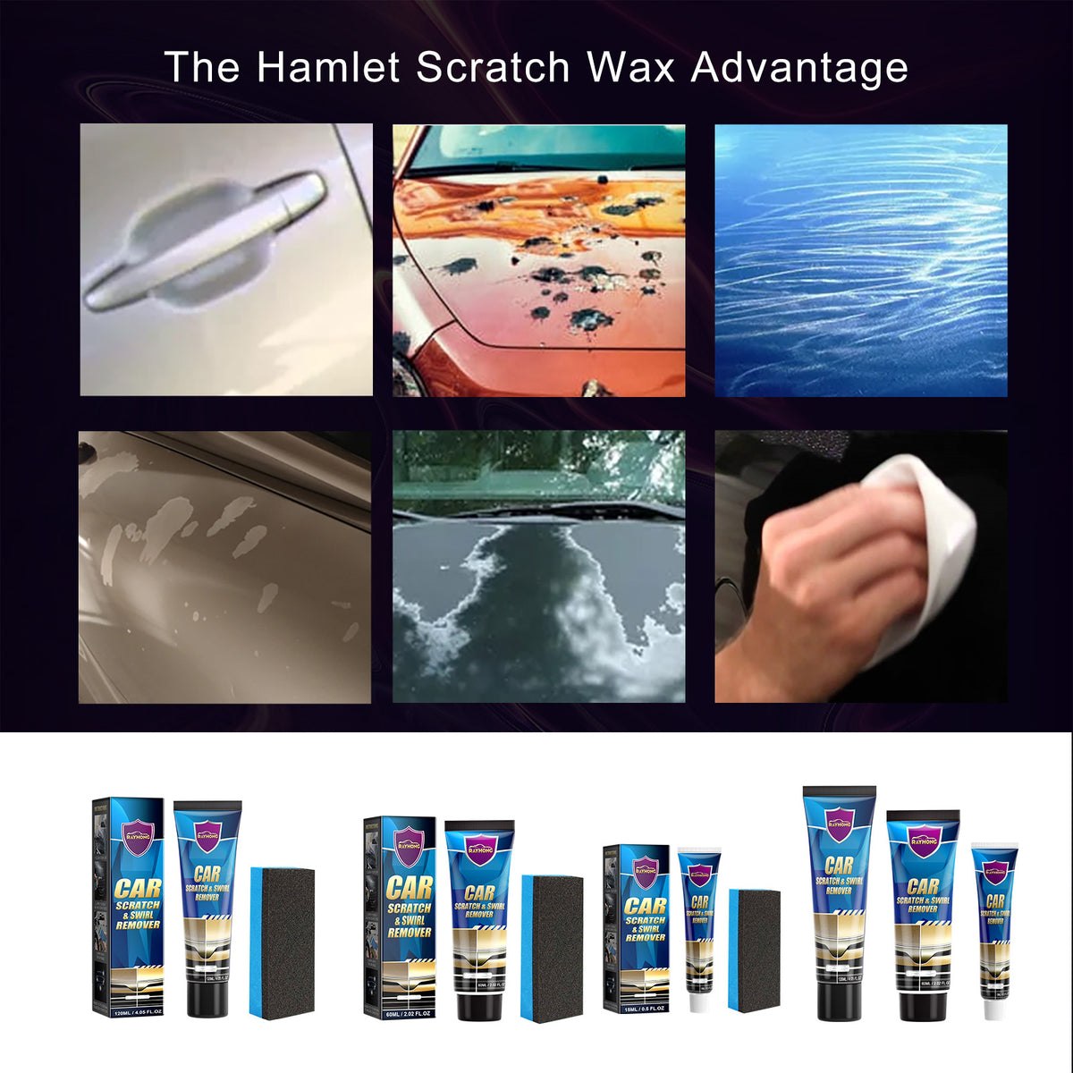 Car Scratch Repair Cream for Minor Paint Scratches