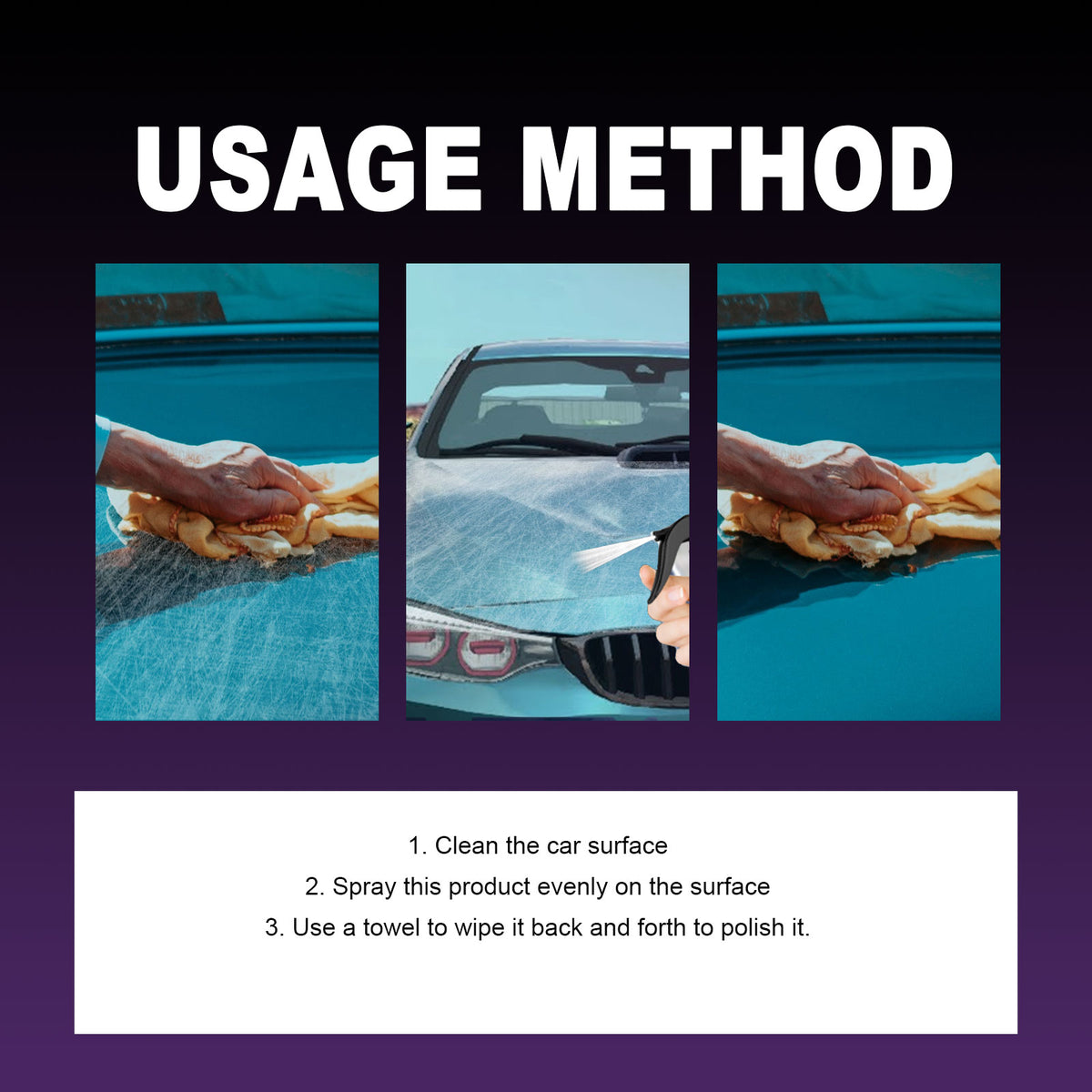 Automotive Coating Spray for Clean, Glossy Surfaces
