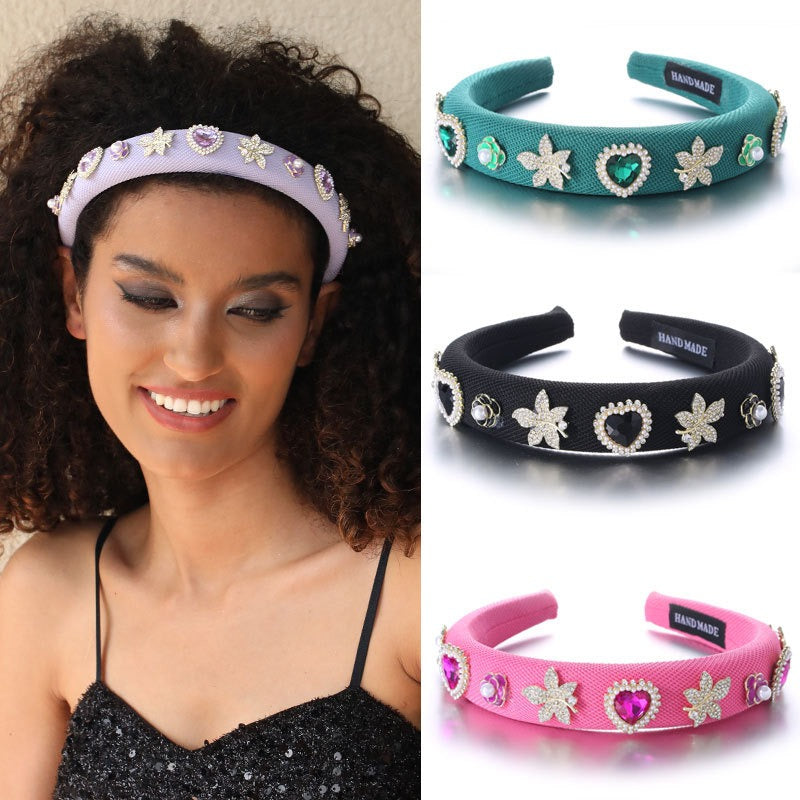 Jeweled Hair Hoop for Romantic, Occasion-Ready Style