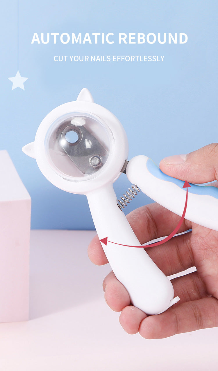 Cat Nail Clipper With Splash-Proof Guard & Rebound