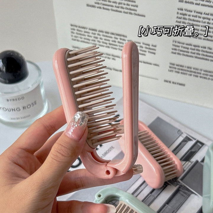 Foldable Travel Comb for Tangle-Free Hair Touch-Ups