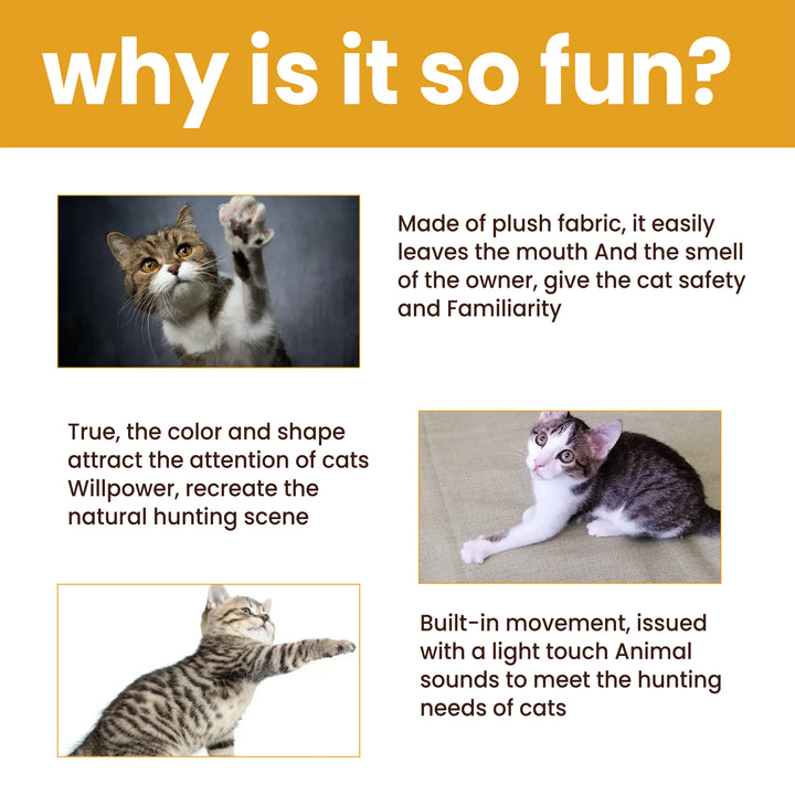 Interactive Mouse Toy for Cats With Sound & Movement