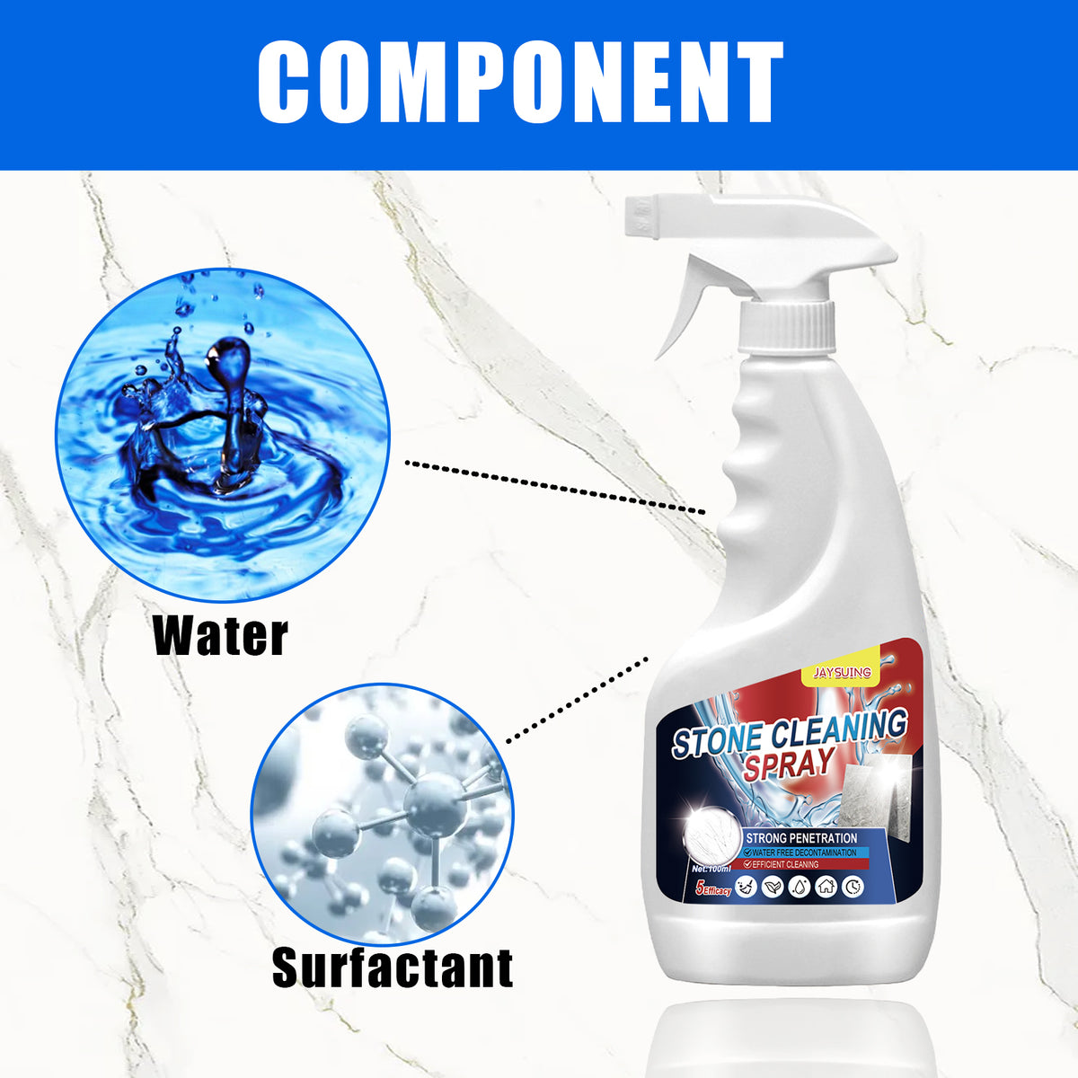 Stone Cleaning Spray for Stains on Marble & Tile