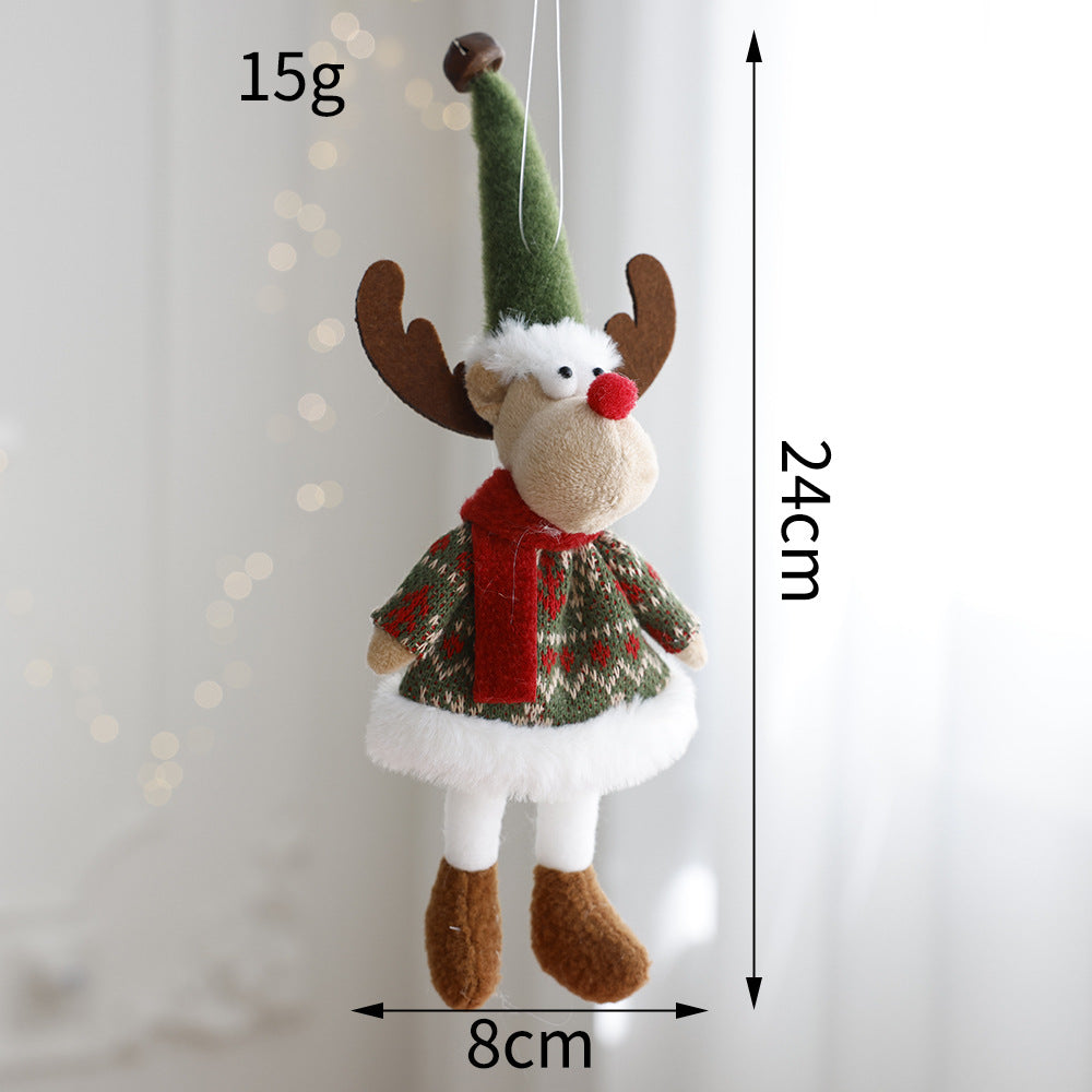 Plush Christmas Ornament Doll for Cozy Holiday Decor